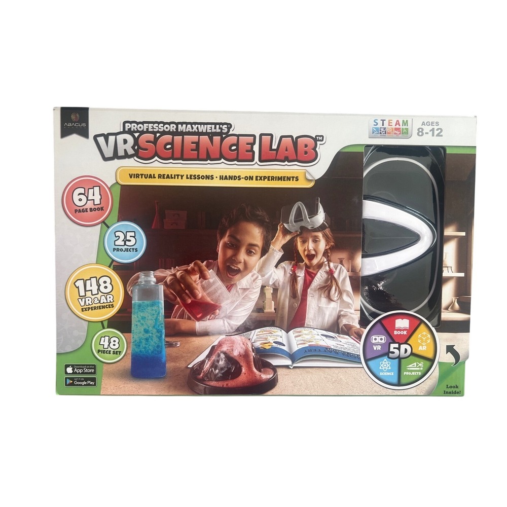 Professor Maxwell VR Science Lab STEAM Kit 25 Projects Ages 8-12 New